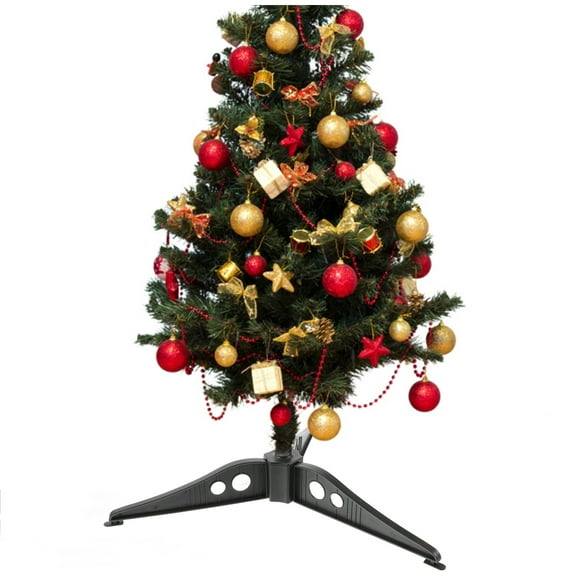 Compact Plastic Christmas Tree Base Stand - , Stable Support for Holiday Trees, Easy to Assemble and Store
