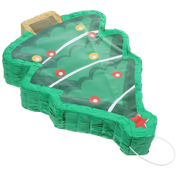 Homoyoyo Candy Filled Pinata Christmas Tree Shaped Pinata Green 1Pack for All Ages Entertainment