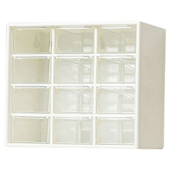 Homoyoyo 1Set Clear Plastic Small Box Organizer for Stationery Storage Tidy Keeping Living Room