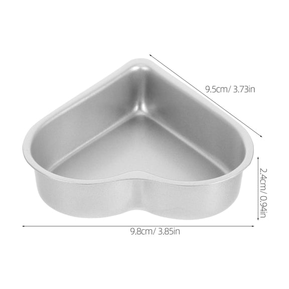 Homoyoyo Heart-Shaped Cake Pan Non-Stick High Carbon Steel Baking Mold for Cakes, Puddings, Desserts, and More