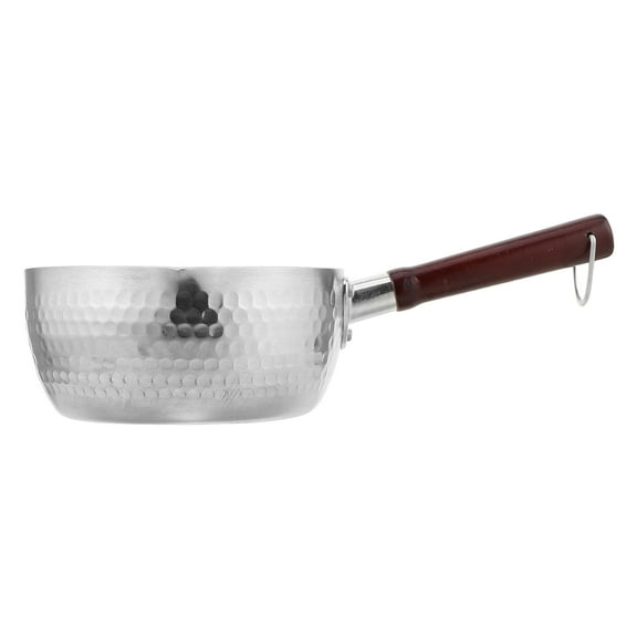 Homoyoyo Japanese Style Nonstick Aluminum Cooking Pot with Wooden Handle, Cookware for Home Kitchen and Versatile Use