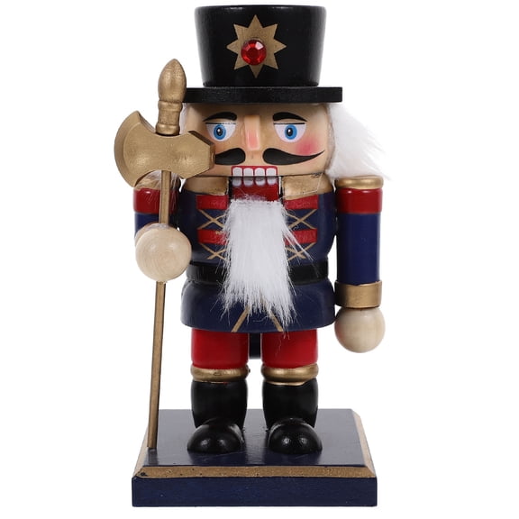 Homoyoyo Nutcracker Figurine Set Black Synthetic Material Decorative Holiday Collectible Figure