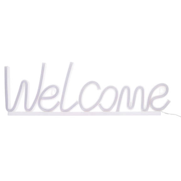 Homoyoyo Transparent LED Neon Sign for Party Room Decoration, Chic Bright Light Wall Art for Home and Events