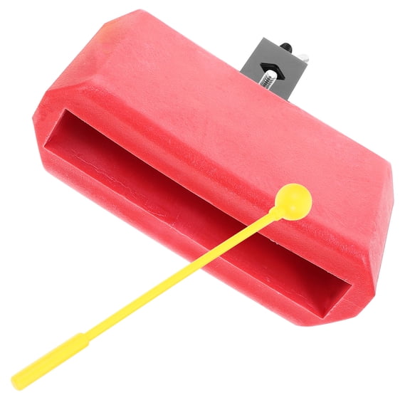 Homoyoyo Bell Percussion Instrument 6.5 x 6 x 2 Inches Metal and Plastic Drum Accessory for Band and Music Sets