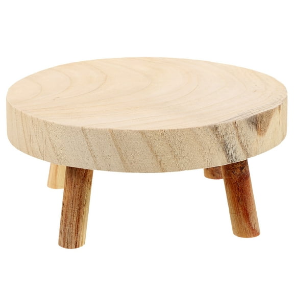 Homoyoyo Rustic Wooden Stool for Home Decor, Indoor Use, Living Room, Bedroom, Stylish Furniture Seat