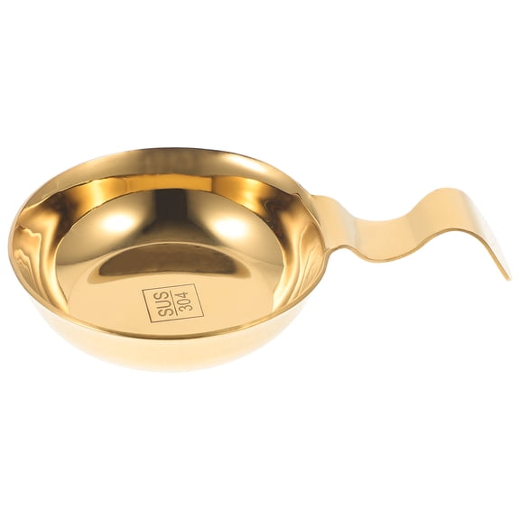 Homoyoyo Small Sauce Plate with Dipping Bowl, Lightweight 304 Stainless Steel, Kitchen Condiment Dish for Home Use