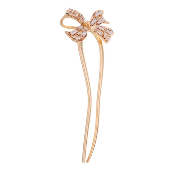 Homoyoyo 1Pcs U Shape Hair Sticks Golden Hairpin Secure Hold For Women Elegant Hair Accessories For Formal Events