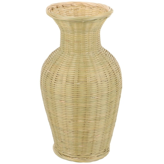 Homoyoyo Woven Vase for Home Decor Rustic Minimalist Flower Arrangement for Room Decoration