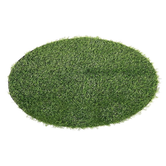 Homoyoyo Green Fake Grass Rug Plastic Decorative Table Mat for Furniture Natural Look