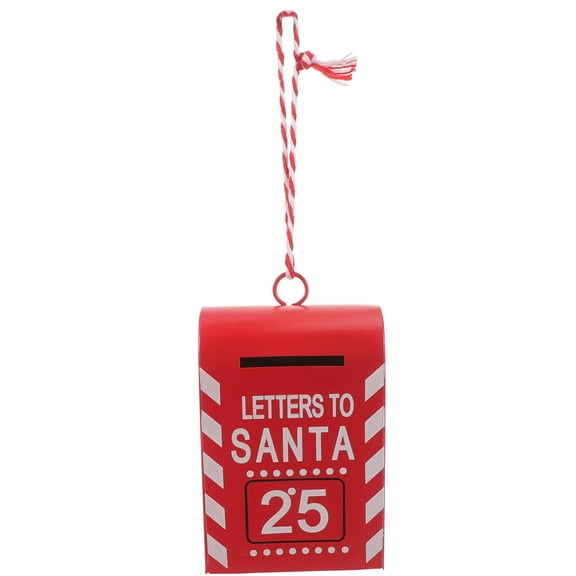 Homoyoyo Christmas Letters to Santa Mailbox Ornament Hanging Decoration for Holiday Tree Xmas Decor