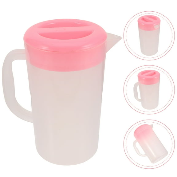 Homoyoyo Plastic Water Pitcher with Lid, 1 Gallon Capacity, -Free, 9.1x5.1in, Ideal for Home and Outdoor Use