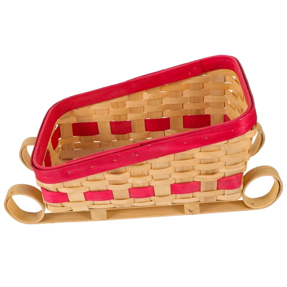 Homoyoyo Red Christmas Sleigh Ornament Festive Holiday Decoration for Home and Seasonal Celebration