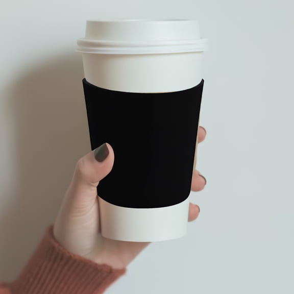 Homoyoyo 2-Pack Reusable Neoprene Coffee Cup Sleeves, Detachable Insulated Cozy for Hot and Cold Drinks