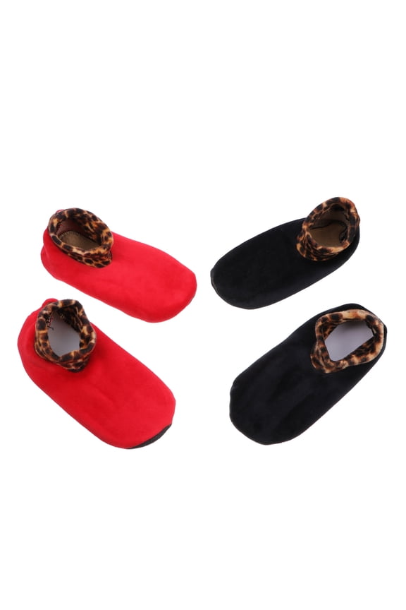 Womens Fuzzy Flannel Socks 2 Pairs Soft Warm Cozy Winter Socks for Ladies