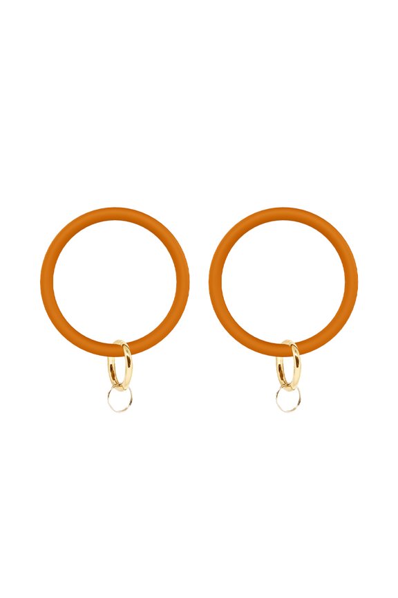 2 Pcs Circle Wristlet Large Circle Bracelet Key Pendant for Women Outdoors