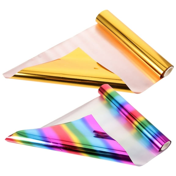 Homoyoyo Foil Transfer Rolls Assorted Colors Aluminum Foil for Crafts, Scrapbooking, Card Making and Creative Projects