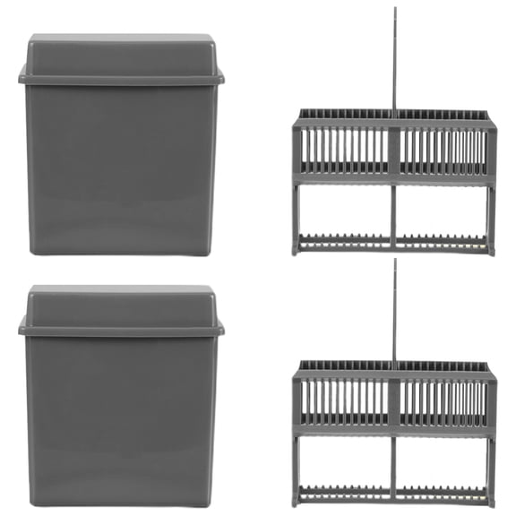 Homoyoyo Plastic Slide Staining Jar and Rack Set for Laboratory Use, Microscope Slide Holder and Staining Equipment