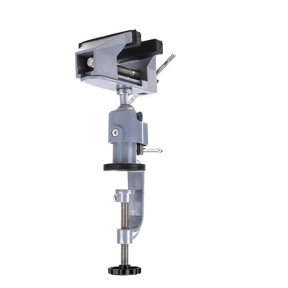 Homoyoyo Aluminium Alloy Bench Vise with Smooth Jaw and Cross Groove for Wire Holding