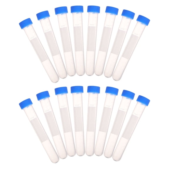 Homoyoyo 20Pcs Clear Plastic Needle Bottle with Caps for Convenient Needle Storage and Dispensing