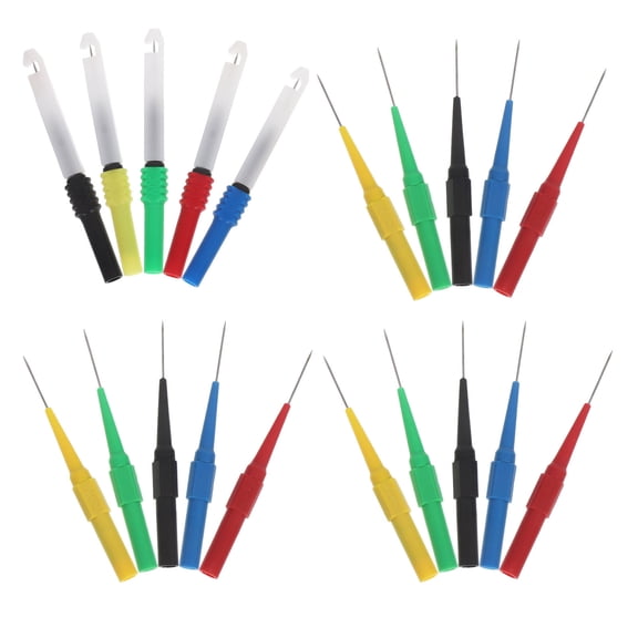 Homoyoyo Automotive Repair Test Probes Set, Assorted Color Plastic and Steel, Industrial Grade,