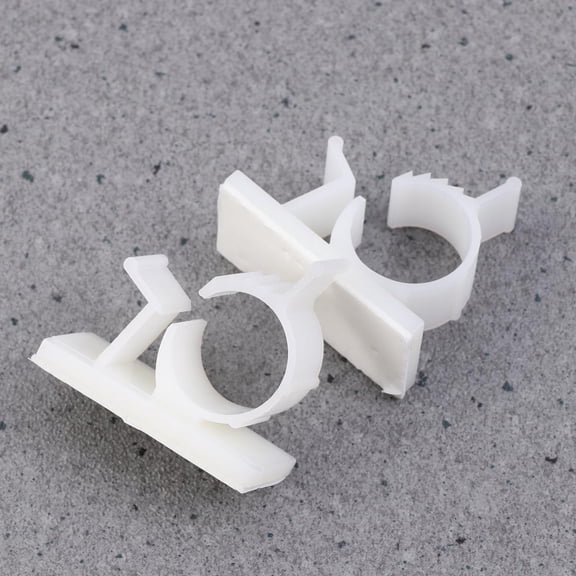 Homoyoyo 20Set Wire Management Clamp Cable Clips Plastic White for TV Area
