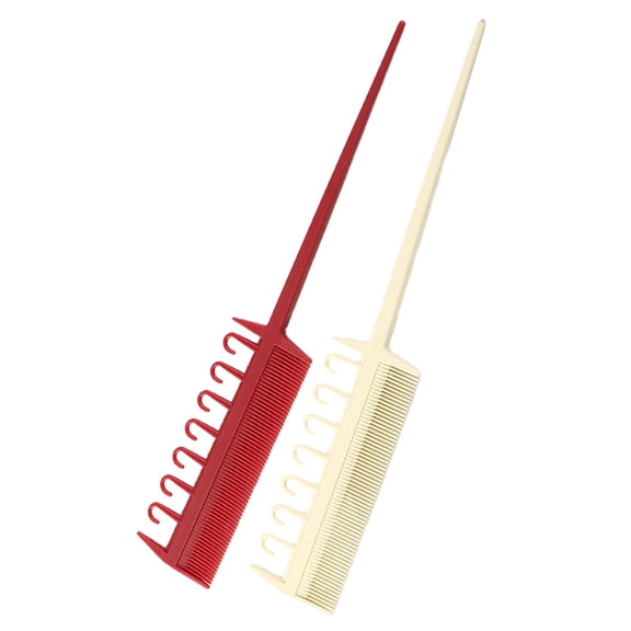 Homoyoyo 2Pcs Barber Comb Tool with Smooth Texture and Assorted Colors