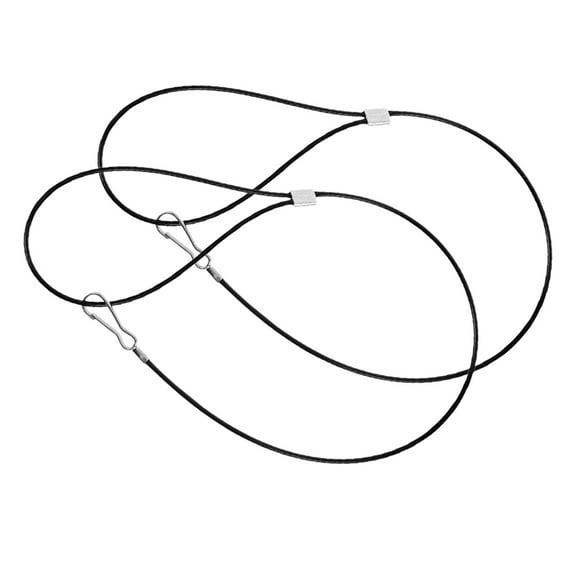 Homoyoyo Adjustable Steel Cable Gate Latch Pull for Outdoor Fence Gates, Strong 2 Pieces Hardware