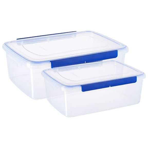 Homoyoyo 2-Pack Plastic Fermentation Proofing Box Airtight Seal Compact Kitchen Storage Container