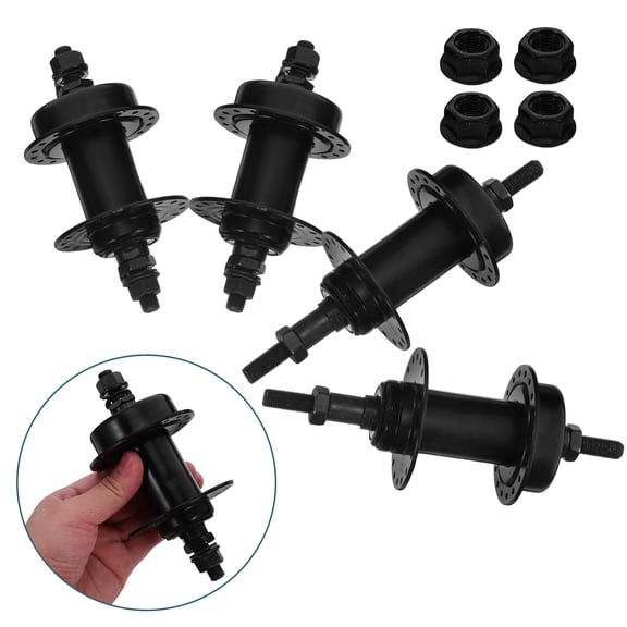 Homoyoyo Quick Release Hub 36 Hole Metal Front and Rear Wheel Hubs 2 Pairs for Mountain and Road Bikes