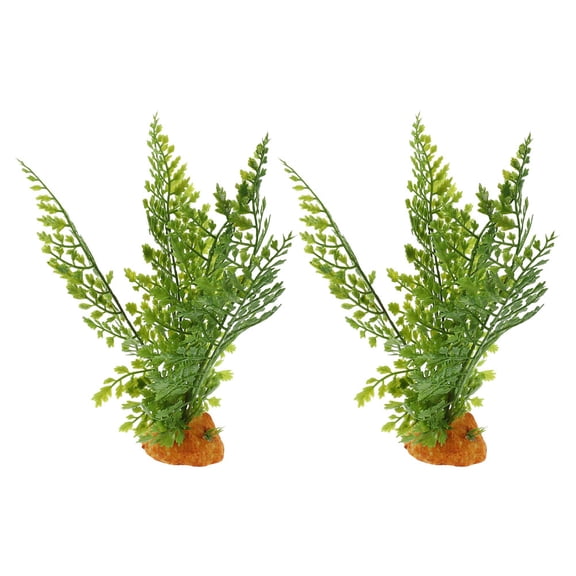 Homoyoyo Bearded Dragon Friendly Plastic Plants, Realistic and Durable, for Reptile Terrarium Decor