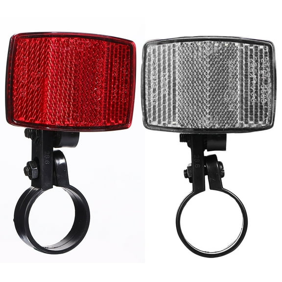 Homoyoyo Bike Reflectors Assorted Color Plastic Cycle Safety Accessories 2Pcs