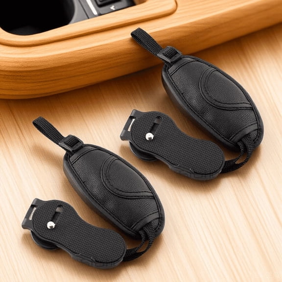 Homoyoyo 2-Pack Black Camera Wrist Straps with Comfortable PU Material, Non-Scratch, Compact Design for Secure and Stable Grip