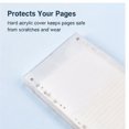 Note Cover Making Homoyoyo 2Pcs Clear White Acrylic Planner Binder Cover with Scratch ...