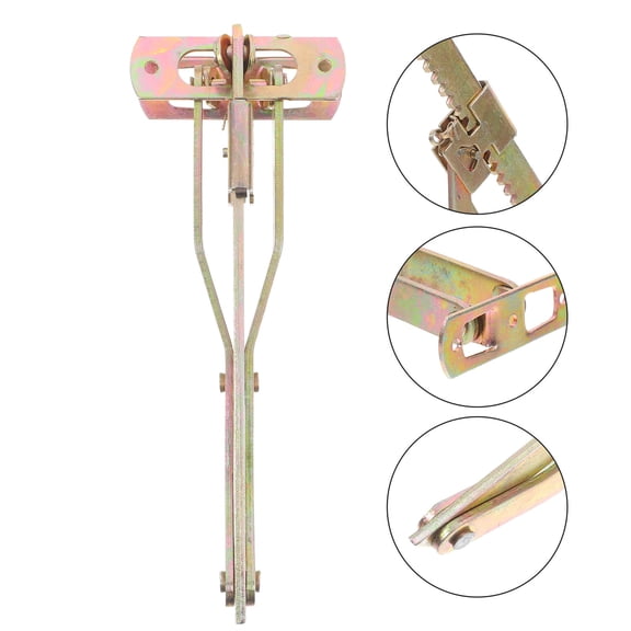 Homoyoyo Massage Bed Lifting Iron Support Rack with Adjustment, Golden Finish, 2 Pieces Set for Spa and Therapy