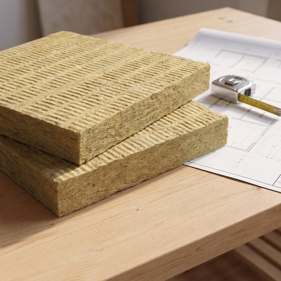 Homoyoyo 2Pcs Dense Mineral Wool Soundproofing Insulation Board with Heat Barrier for Studio Walls