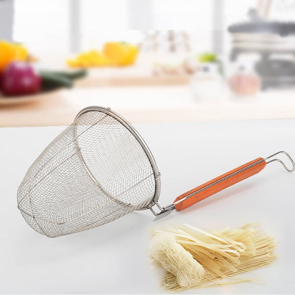 Homoyoyo 2Pcs Stainless Steel Mesh Food Net Perfect for Kitchen Frying and Cooking Tasks
