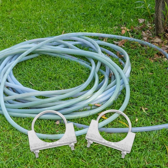 Homoyoyo Heavy Duty U-Bolt Pipe Clamp , 2 Pieces, U-Tube Clamp for Plumbing and Industrial Use