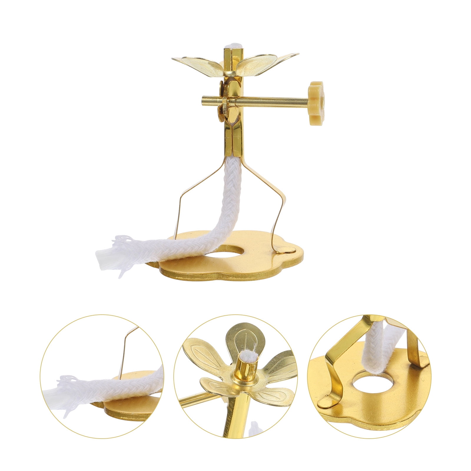 Homoyoyo Premium Golden Wick Rack with Cotton Rope for Storage 2Pcs ...