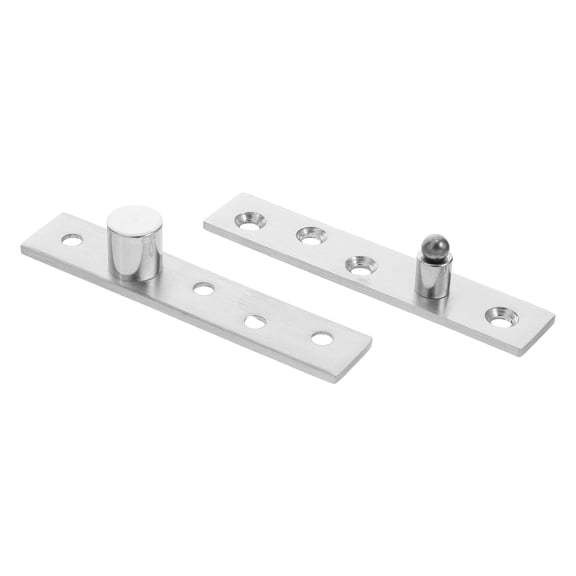 Homoyoyo 2-Pack Stainless Steel Hidden Pivot Door Hinges Concealed Design for Wood Doors Hardware