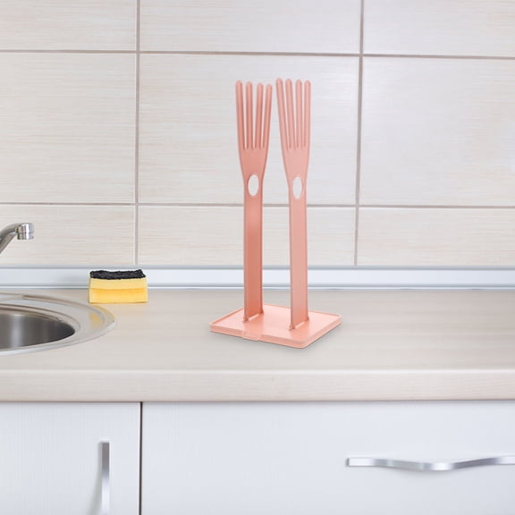 Homoyoyo Kitchen Glove Holder Set, ABS Detachable Design for Utensil and Glove Drying, 2 Pieces Organizer Rack