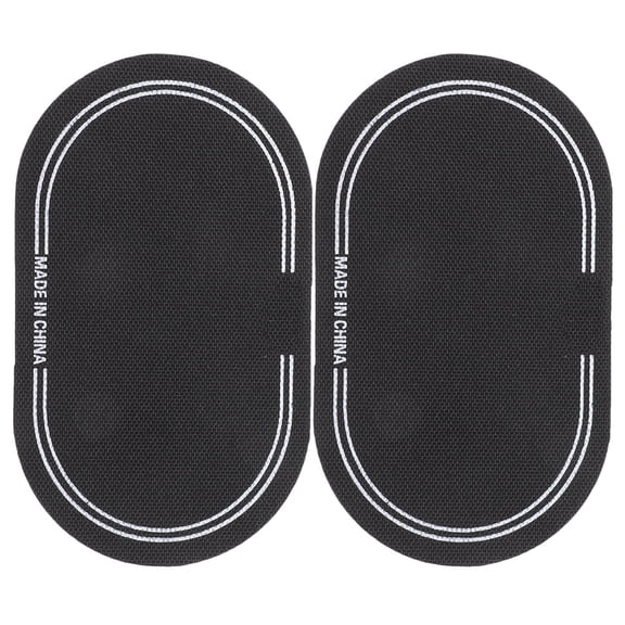 Homoyoyo 2Pcs Large Drum Head Protective Sticker Pad Black Convenient Drum Head Pad