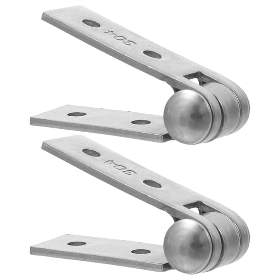 Homoyoyo 2-Pack Frameless Window Hinges, 304 Stainless Steel Plated for Smooth and Quiet