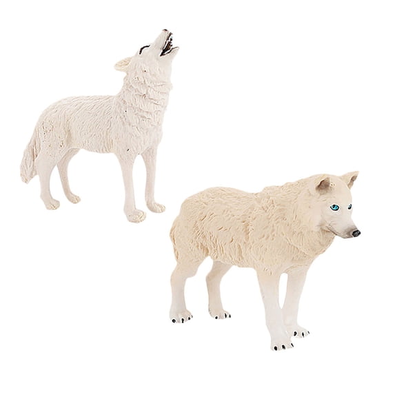 Homoyoyo 2Pcs Realistic Animal Figurine Set for Kids Imaginative Play and Home Decoration