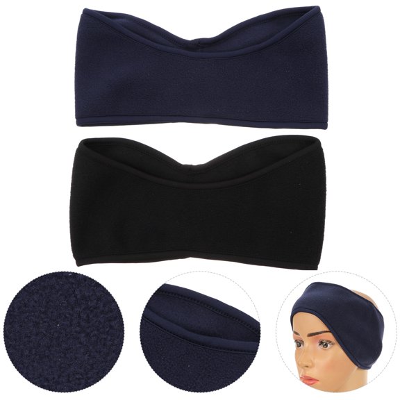 Homoyoyo Unisex Earmuffs Stretchy Headbands Fleece for Running Cycling