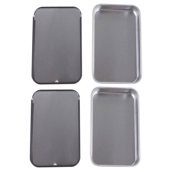 Homoyoyo Durable Stainless Steel Birds Case Simple Color Large Capacity 2Pcs