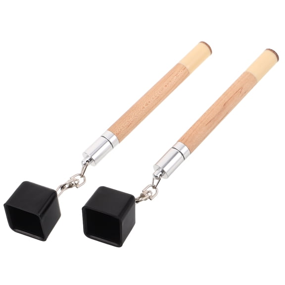 Homoyoyo 2pcs Pool Cue Tip Shaper Kit with Maple Chalk Holder Tool for Billiards and