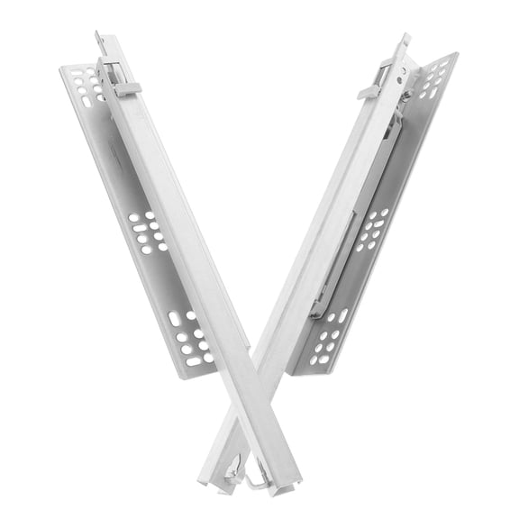 Homoyoyo 2Pcs Soft Close Kitchen Drawer Slides Heavy Duty Cold Rolled Steel