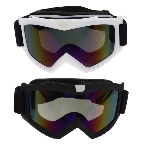 Homoyoyo Windproof UV Riding Glasses, 2-Pack Sports Sunglasses for Outdoor Motorcycling and Cycling