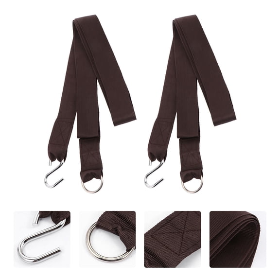 Homoyoyo 2-Pack Tree Swing Hanging Straps with Circle for Hammocks and Camping Outdoor Use