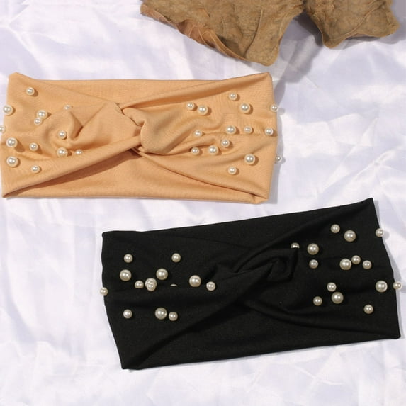 Homoyoyo Velvet Yoga Headbands Hair Accessories, 2 Pieces Assorted Colors for Women and Girls